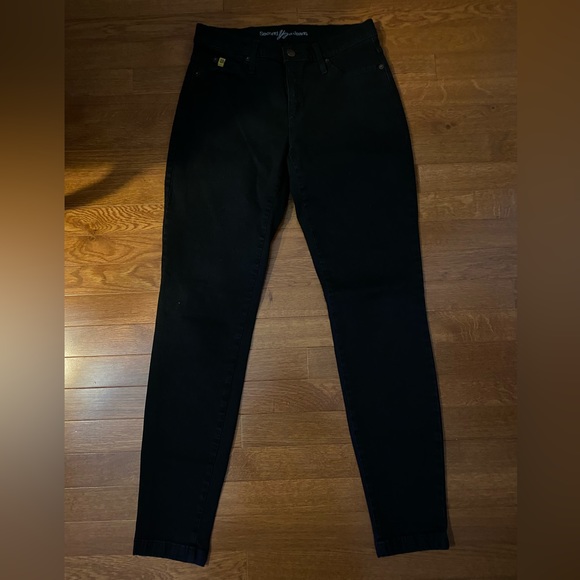 Second Yoga Jeans Women’s Black Stretch Pants Size 28 (Tape W29 / L30.5”) - Picture 4 of 9